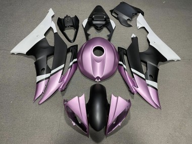 2008-2016 Matte Black and Light Purple Yamaha R6 Fairings for Sale