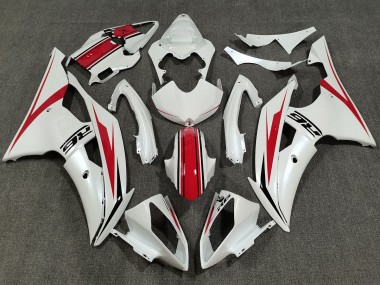 2008-2016 Pearl White & Gloss Red Yamaha R6 Fairings for Sale