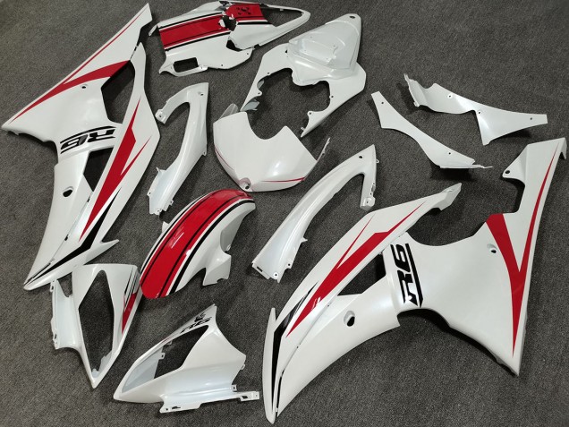 2008-2016 Pearl white Custom Yamaha R6 Fairings for Sale