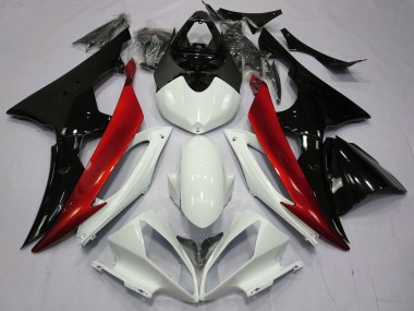 2008-2016 Red Black and White Yamaha R6 Fairings for Sale