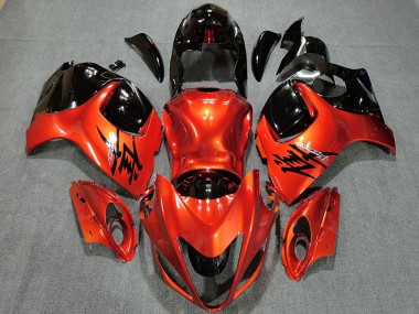 2008-2019 Candy Orange & Gloss Black Suzuki GSXR 1300 Fairings for Sale