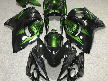 2008-2019 Gloss Black and Deep Green Suzuki GSXR 1300 Fairings for Sale