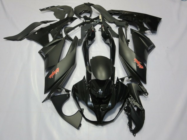 2009-2012 Black Kawasaki ZX6R Fairings for Sale