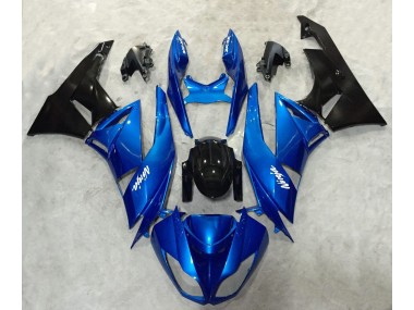 2009-2012 Blue and Black Ninja Kawasaki ZX6R Fairings for Sale