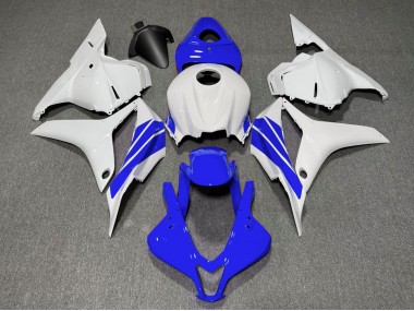 2009-2012 Dark Blue and White Side Stripe Honda CBR600RR Fairings for Sale