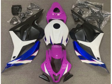 2009-2012 Gloss Pink White and Blue Honda CBR600RR Fairings for Sale