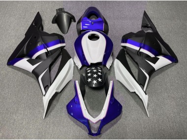 2009-2012 Matte Black and Dark Blue Star Honda CBR600RR Fairings for Sale