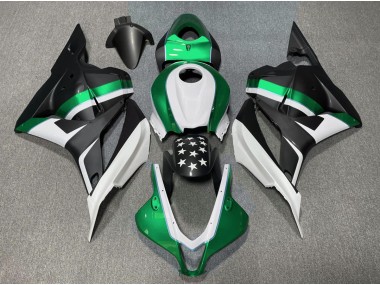 2009-2012 Matte Black and Green Star Honda CBR600RR Fairings for Sale