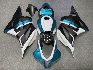 2009-2012 Matte Black and Light Blue Star Honda CBR600RR Fairings for Sale