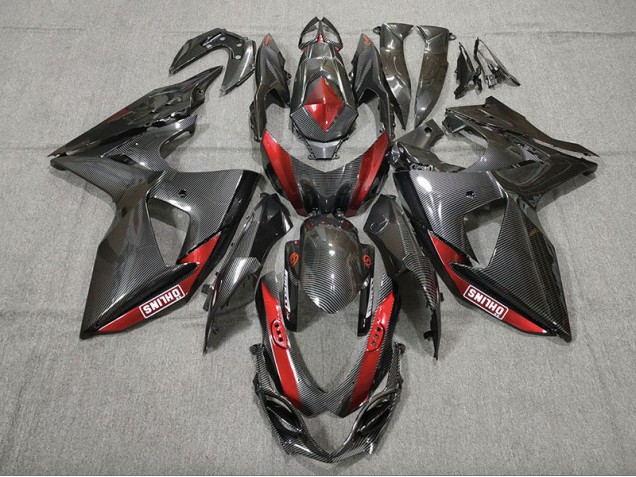 2009-2016 Carbon Fiber Red Suzuki GSXR 1000 Fairings for Sale