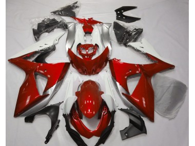 2009-2016 Gloss Red & White Suzuki GSXR 1000 Fairings for Sale