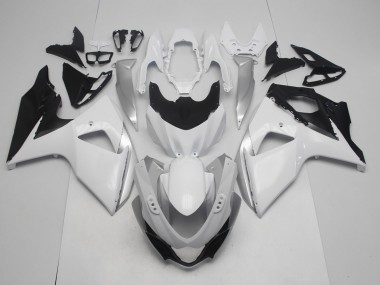 2009-2016 Gloss White and Silver Suzuki GSXR 1000 Fairings for Sale