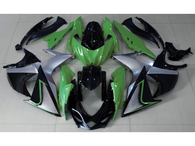 2009-2016 Green Silver and Black Suzuki GSXR 1000 Fairings for Sale