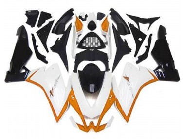 2010-2015 Gloss White & Orange Aprilia RSV4 1000 Fairings for Sale