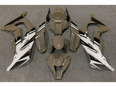 2011-2015 Gloss Brown & White Kawasaki ZX10R Fairings for Sale