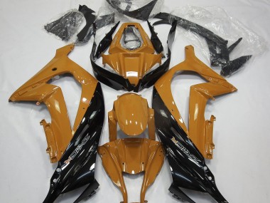 2011-2015 Gloss Orange and Black Kawasaki ZX10R Fairings for Sale