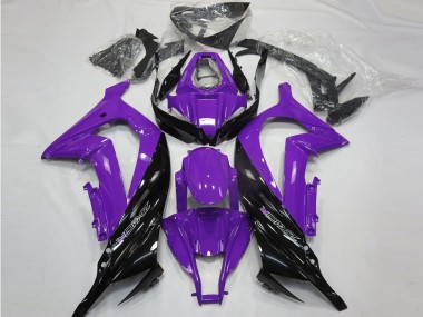 2011-2015 Gloss Purple and Black Kawasaki ZX10R Fairings for Sale