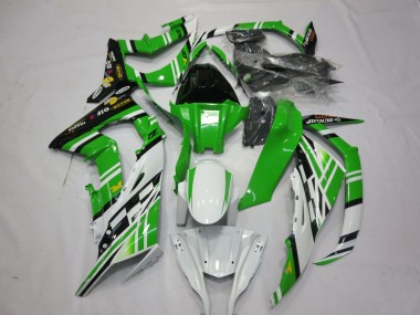 2011-2015 Green White Black 1 Kawasaki ZX10R Fairings for Sale