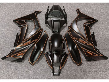 2011-2015 Matte Black & Orange Lining Kawasaki ZX10R Fairings for Sale