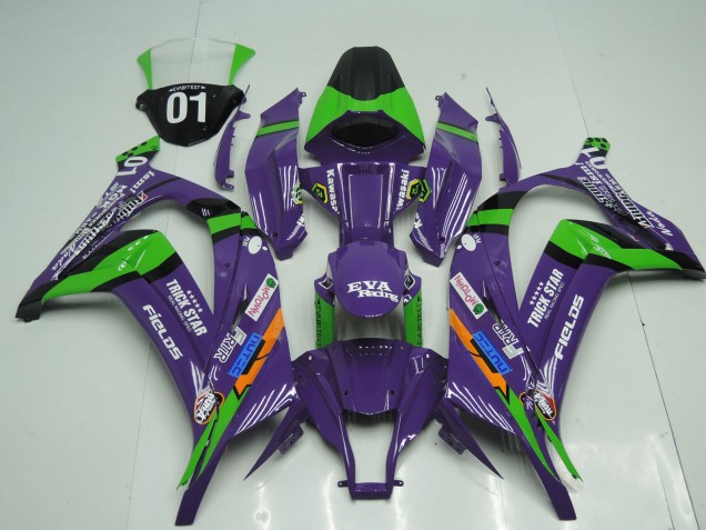 2011-2015 OEM Style Purple Kawasaki ZX10R Fairings for Sale