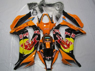 2011-2015 Orange Red bull Kawasaki ZX10R Fairings for Sale