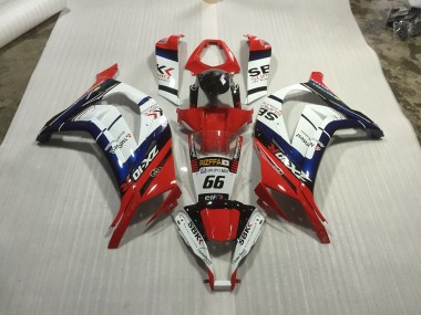 2011-2015 Red blue and White Race Kawasaki ZX10R Fairings for Sale