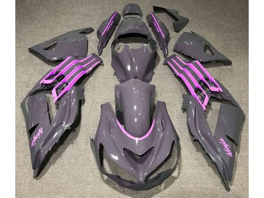 2012-2019 Nardo Gray & Pink Kawasaki ZX14R Fairings for Sale