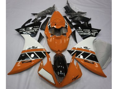 2013-2014 Gloss Orange White and Black Yamaha R1 Fairings for Sale