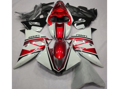 2013-2014 Gloss White and Red Yamaha R1 Fairings for Sale