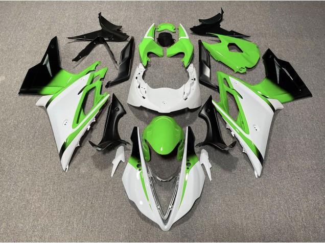 2013-2016 Gloss White and Green Triumph Daytona 675 Fairings for Sale