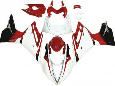 2013-2016 White and Red Triumph Daytona 675 Fairings for Sale