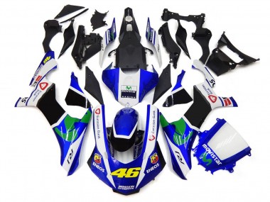 2015-2019 Blue and White 46 Yamaha R1 Fairings for Sale