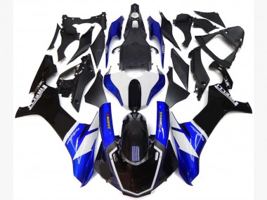 2015-2019 Blue and White Custom Style Yamaha R1 Fairings for Sale