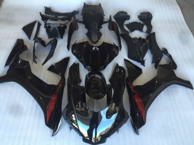 2015-2019 Gloss Black with Red Yamaha R1 Fairings for Sale