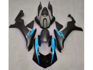 2015-2019 Matte Black & Light Blue Yamaha R1 Fairings for Sale