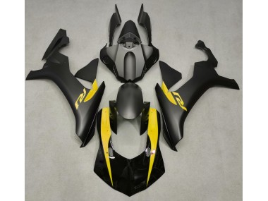 2015-2019 Matte Black & Yellow Yamaha R1 Fairings for Sale