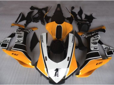 2015-2019 Orange and White Yamaha R1 Fairings for Sale