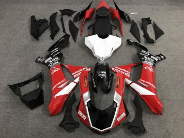 2015-2019 Red Black and White Custom Style Gloss Yamaha R1 Fairings for Sale