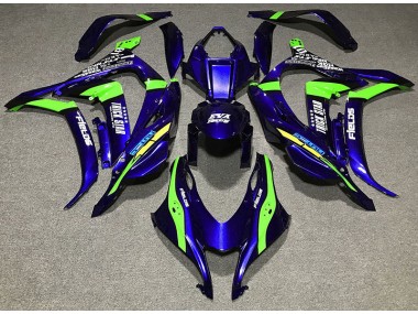 2016-2019 Deep Blue Trickstar Kawasaki ZX10R Fairings for Sale