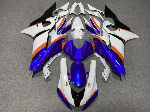 2017-2019 Deep Blue and Orange Yamaha R6 Fairings for Sale