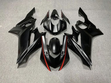 2017-2019 Matte Black & Red Accents Yamaha R6 Fairings for Sale