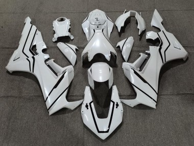 2017-2019 Pearl White & Black Lining Honda CBR1000RR Fairings for Sale