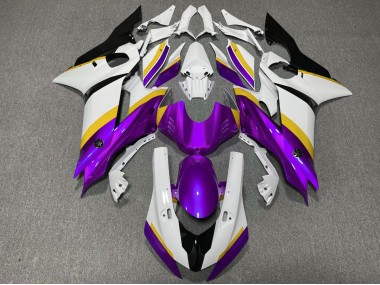 2017-2019 Purple and Yellow Gloss Yamaha R6 Fairings for Sale