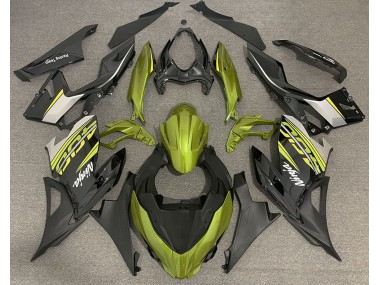 2018-2020 Liquid Yellow and Gray Kawasaki Ninja 400 Fairings for Sale