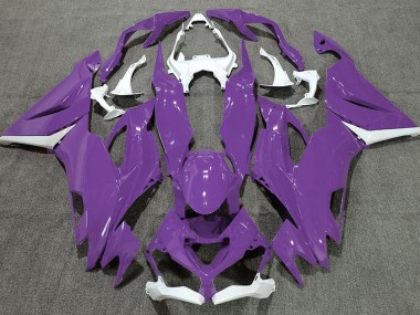 2019-2020 Gloss Purple & White Kawasaki ZX6R Fairings for Sale