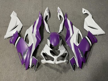 2019-2020 Matte Purple and White Kawasaki ZX6R Fairings for Sale