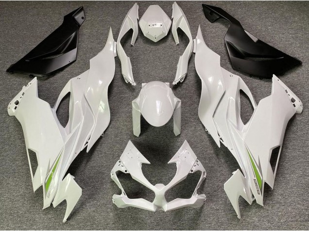 2019-2020 Pearl White Kawasaki ZX6R Fairings for Sale