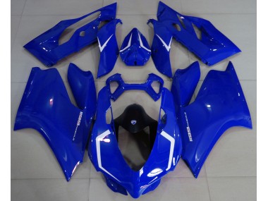 Gloss Blue & White Ducati 1199 Fairings for Sale