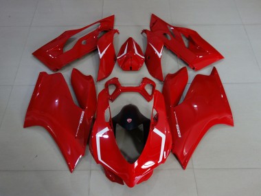 Gloss Red & White Ducati 1199 Fairings for Sale